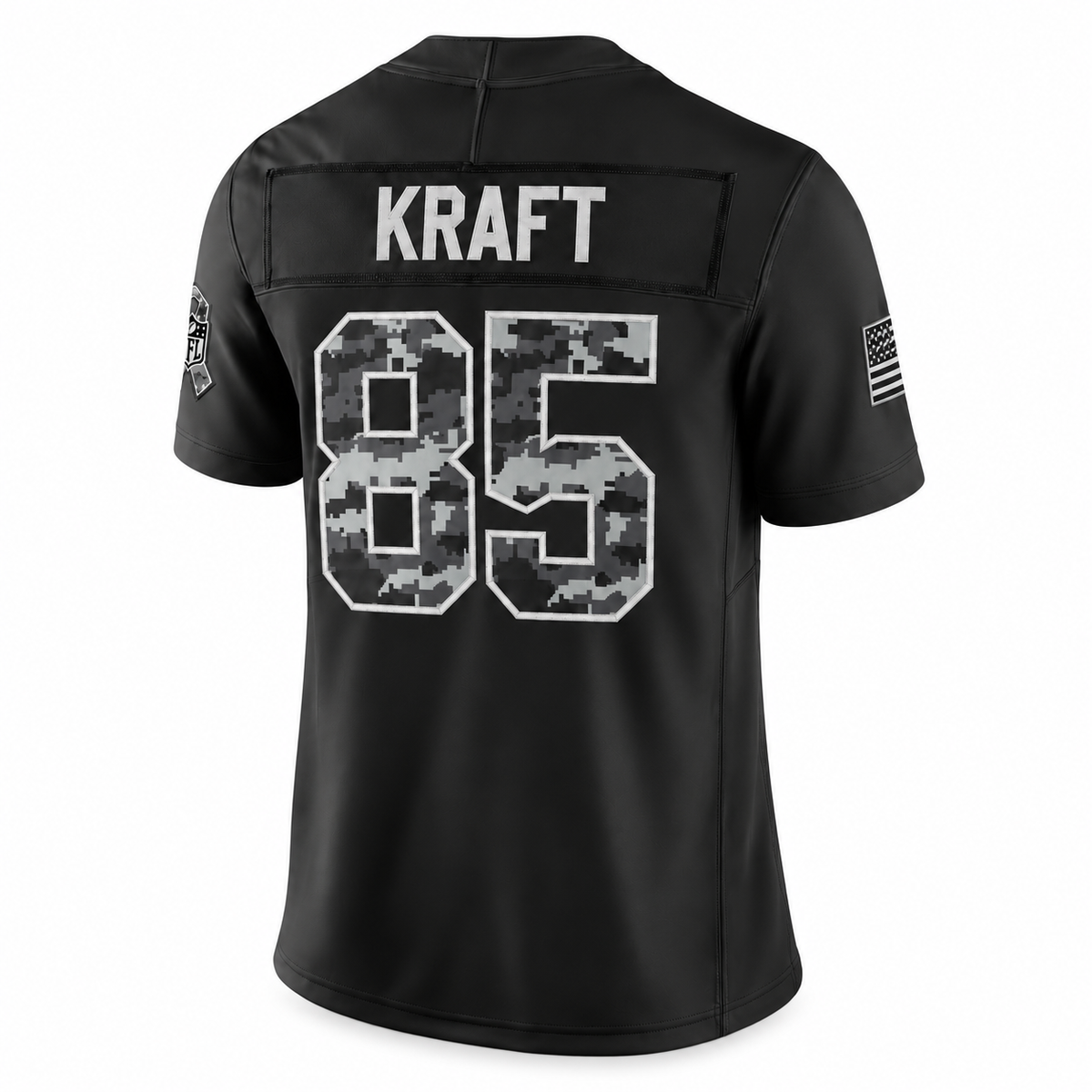 Men's Tucker Kraft Green Bay Packers 2026 Salute to Service Stitched Limited Jersey - Black