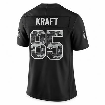 Men's Tucker Kraft Green Bay Packers 2026 Salute to Service Stitched Limited Jersey - Black