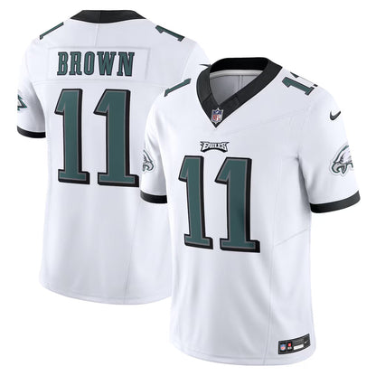 Men's A.J. Brown White Philadelphia Eagles Vapor F.U.S.E. Limited Jersey