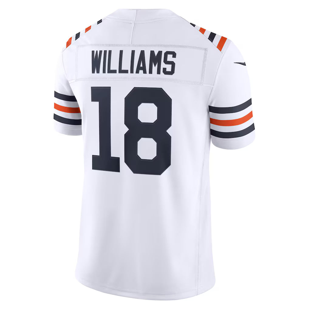 Men's Caleb Williams White Chicago Bears Alternate Vapor F.U.S.E. Stitched Limited Jersey