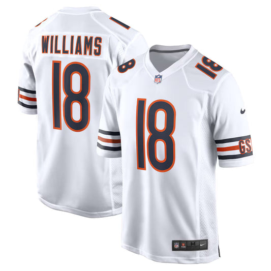 Men's Caleb Williams White Chicago Bears First Round Pick Player Game Jersey