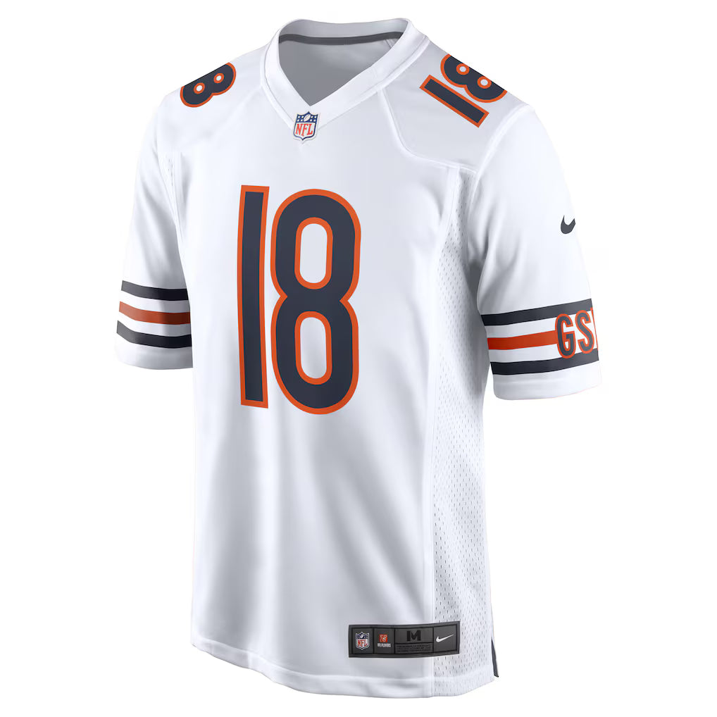 Men's Caleb Williams White Chicago Bears First Round Pick Player Game Jersey