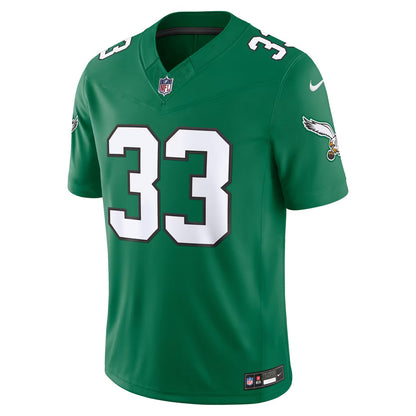 Men's Philadelphia Eagles Cooper DeJean Kelly Green Alternate Vapor F.U.S.E. Stitched Limited Jersey