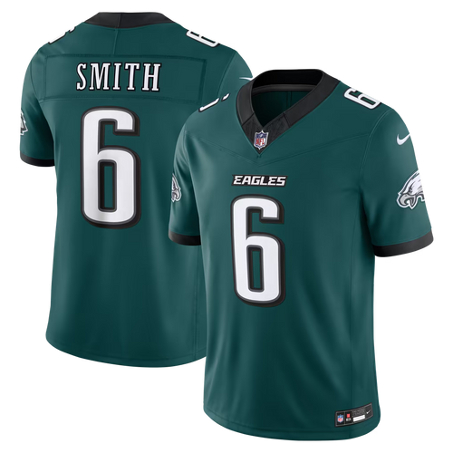 Men's Philadelphia Eagles DeVonta Smith Kelly Green Alternate Vapor F.U.S.E. Stitched Limited Jersey