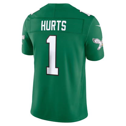 Men's Philadelphia Eagles Jalen Hurts Black Alternate Vapor F.U.S.E. Stitched Limited Jersey
