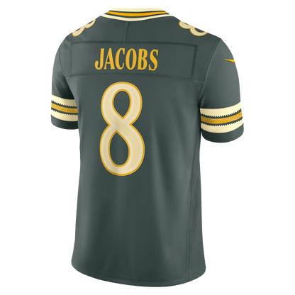 Men's Josh Jacobs Green Bay Packers 2026 Rivalries Collection Stitched Limited Jersey - Green