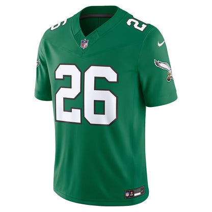 Men's Philadelphia Eagles Saquon Barkley Black Alternate Vapor F.U.S.E. Stitched Limited Jersey