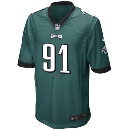 Mens Philadelphia Eagles Fletcher Cox Midnight Green Team Game Jersey